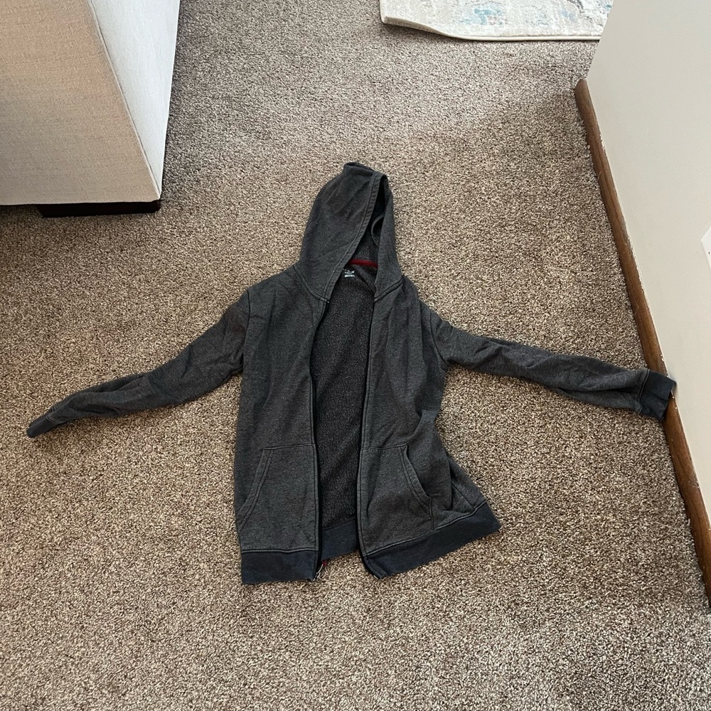 L.L. Bean Kids Dark Gray Hooded Zip Sweatshirt